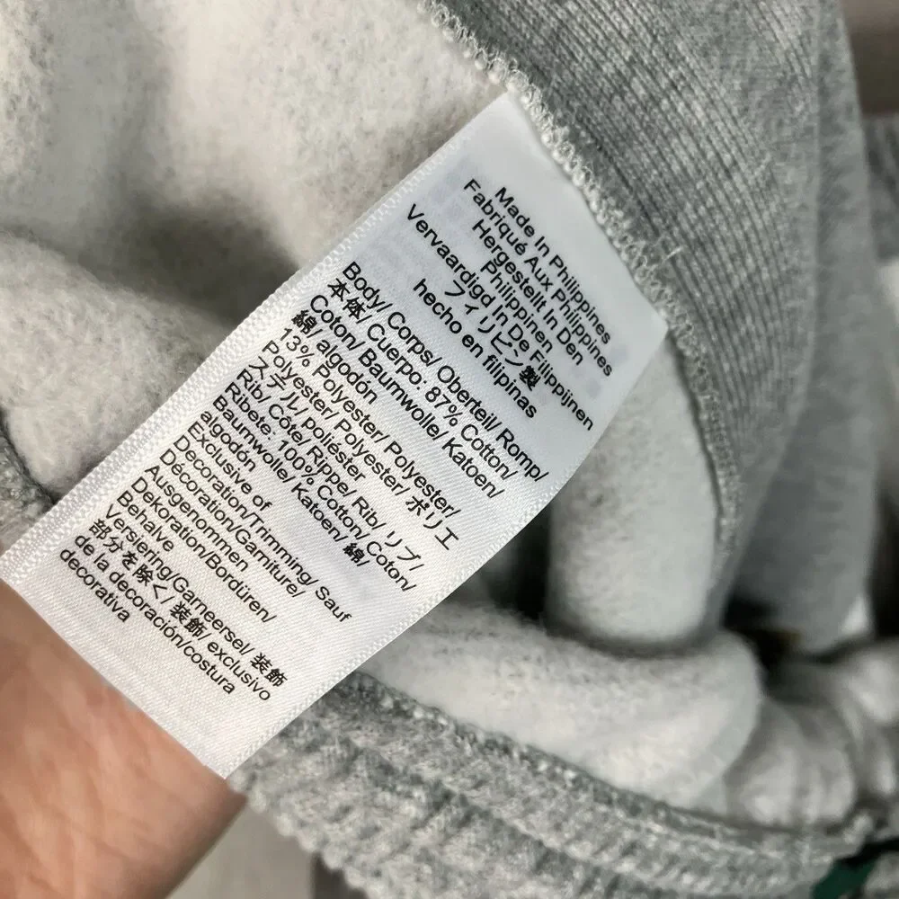 J.Crew 83 Fleece Sweatpants Mens XL Gray Cotton Blend Jogger Athleisure